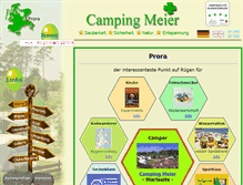 Tablet Screenshot of camping-meier-ruegen.de